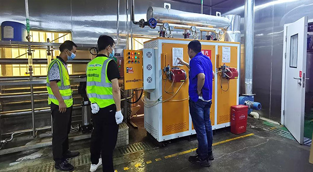 高溫蒸汽殺菌現場